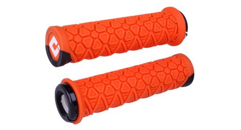 Paire de grips odi rogue v2.1 135 mm orange noir