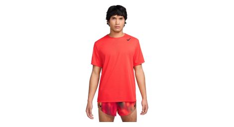 Maillot de manga corta nike aeroswift fast pack rojo, hombre