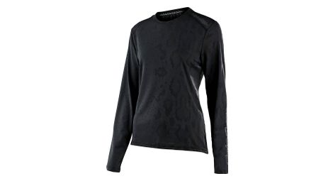 Maillot manches longues femme troy lee designs lilium snake noir