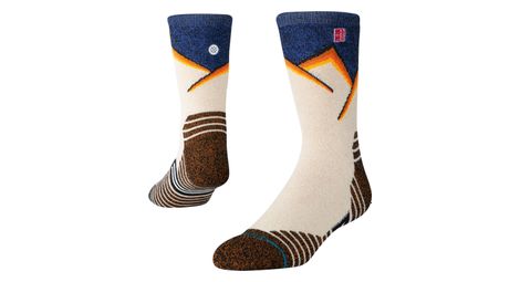 Chaussettes stance slopes wool crew beige/bleu