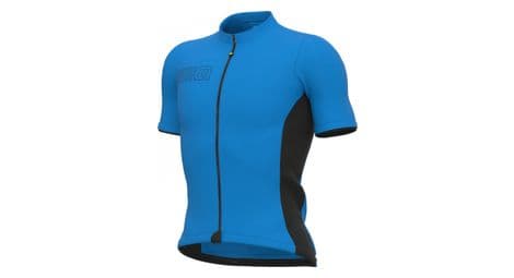 Maillot alé color block manga corta azul italia