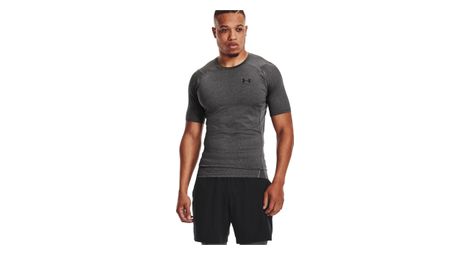 under armour heatgear armour short sleeve compression shirt grey