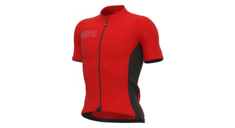 Maglia manica corta alé color block rosso