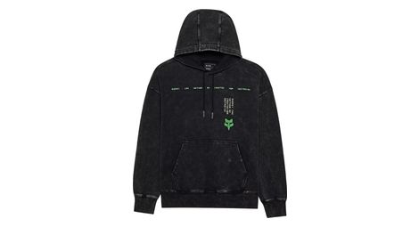 fox oversized throttle hoodie schwarz