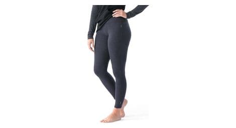 Pantalon basico classic thermal merino gris negro para mujer de smartwool