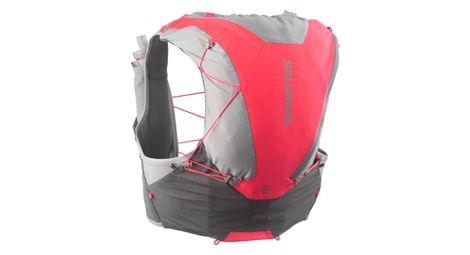 Chaleco de hidratación unisex salomon adv skin 12 gris/rojo
