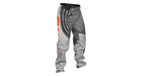 Pantalón de carreras f-16 fly para niños gris/naranja