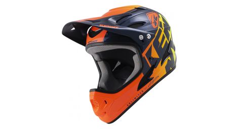 Casque intégral kenny down hill 2022 graphic orange