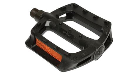 Pedale bmx newton resine noir 9-16  roulement du (paire sur carte)