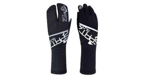 Spatz glovz race gloves mit ausklappbarer winddichter schale schwarz l