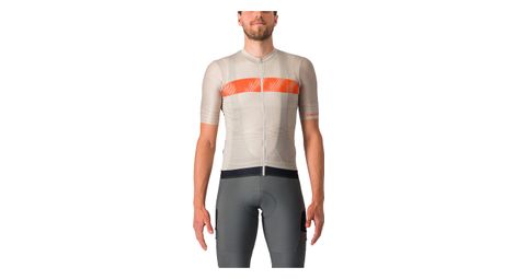 Castelli unlimited endurance kurzarmtrikot beige/orange