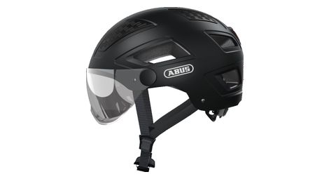casque abus hyban 2 0 ace velvet noir avec visiere transparente