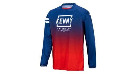 Maillot kenny elite manga larga rojo / azul marino