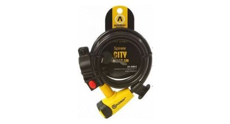 Auvray - antivol vélo spirale ø15mm - longueur 150 cm avec support - fiable et résistant - utilisation facile