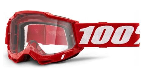 100% accuri 2 goggle | red | clear lenses