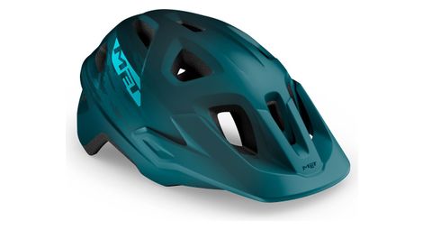 Met echo all mountain helmet mat petrol blauw 2021