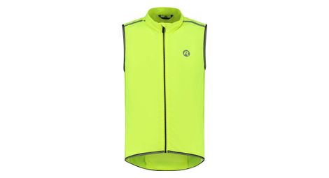 Gilet coupe-vent velo rogelli core - homme - fluor