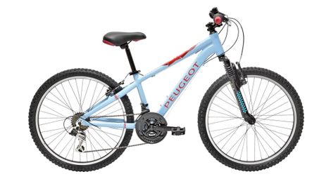 Semi-stijve mountainbike voor kinderen peugeot jm-24 shimano 6v 24'' blauw 9 - 12 jaar