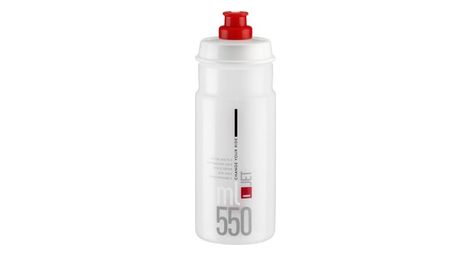 Elite jet 550 ml fles transparant rood logo