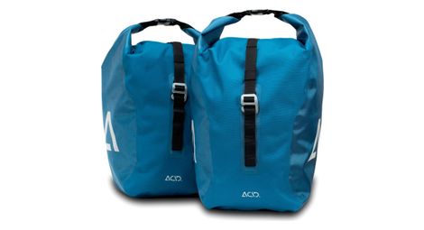 Paire de sacoches de porte-bagages acid city 20/2 rt smlink 40l (2x20l) bleu