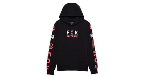 Sweat à capuche fox race femme noir