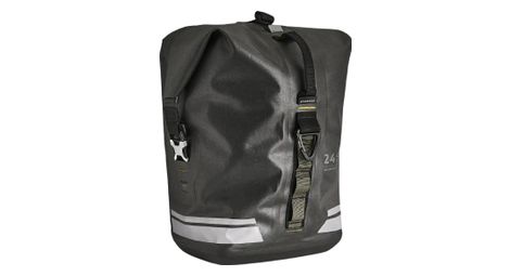 Sacoche de porte-bagage riverside 24 l waterproof noir