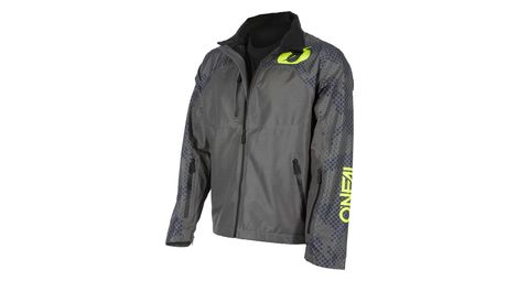 Veste imperméable o'neal shore rain v.22 gris/jaune 