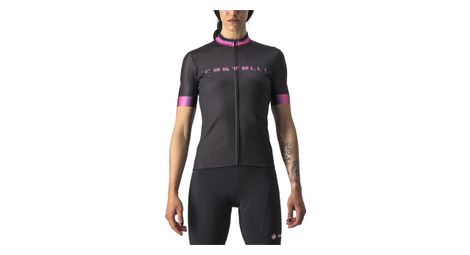 Maillot manches courtes femme castelli gradient noir