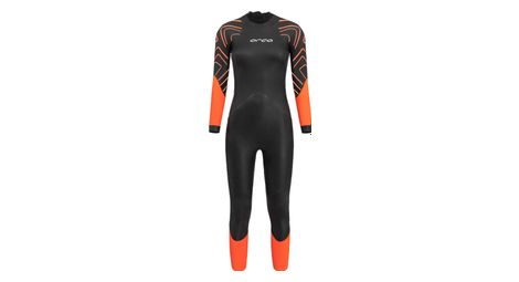 Combinaison néoprène femme orca zeal hi-vis noir/orange