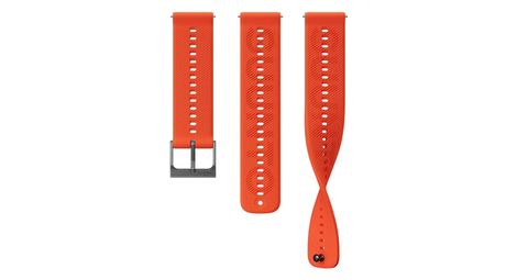 Bracelet de Montre Suunto Athletic 6 Silicone 22mm S+M Orange Coral