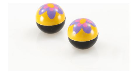 Bouchons de valve caps flower power