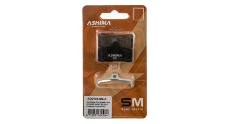 Pastillas de freno semi-metálica ashima shimano saint br-m810