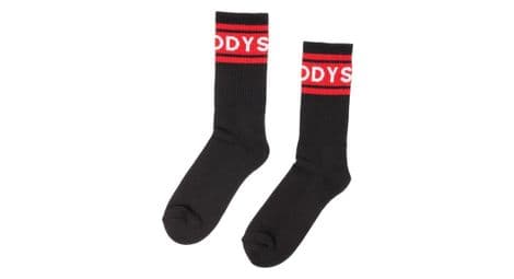 Chaussettes odyssey futura stripes noir / rouge 