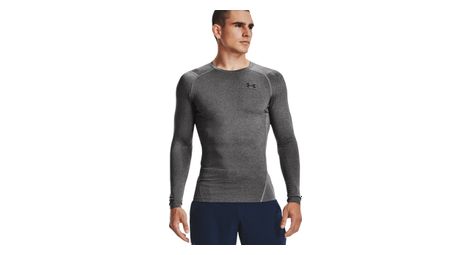 Maillot manches longues de compression under armour heatgear armour gris