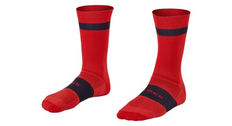 Calcetines Trek Race Crew rojos