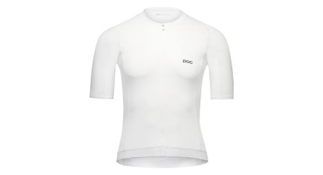 men s poc cadence short sleeve jersey in white
