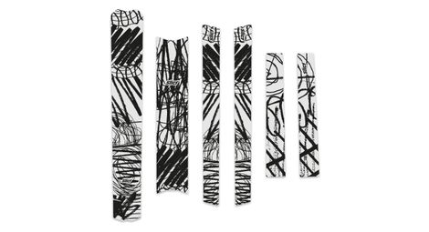 Slicy Raw Brush-framebeschermingsset, glanzend zwart