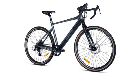 Moma Bikes E-GRAVEL 28PRO, Equipped Full Shimano, 8 vitesses , Freins à disques TEKTRO, Bat. Ion Lithium intégrée et amovible de 36V 10Ah