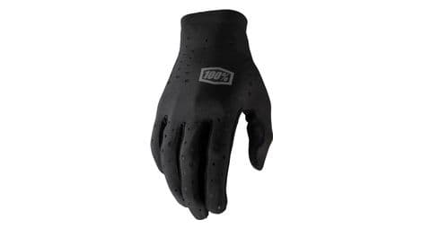 Zwarte 100% slinger lange handschoenen