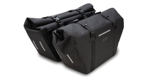 Acid pro 45/2 longtail 90l (2x45l) coppia di borse da bicicletta per cube longtail hybrid nero