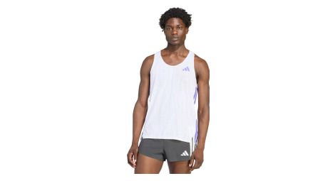 adidas Adizero Tanktop für Herren, Weiß/Lila