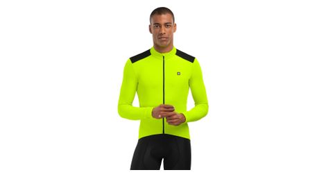 Maillot vélo thermique homme cyclisme srx m4 atlantis jaune brillant