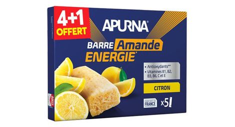 Energy bar apurna limón-almendra 5x25g