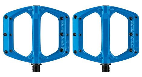 Coppia di pedali piatti spank spoon dc blue