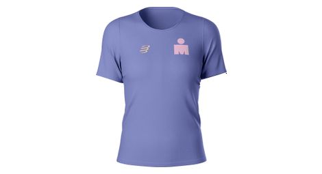 Compressport training ironman 2025 alles is mogelijk shirt met korte mouwen dames violet/roze