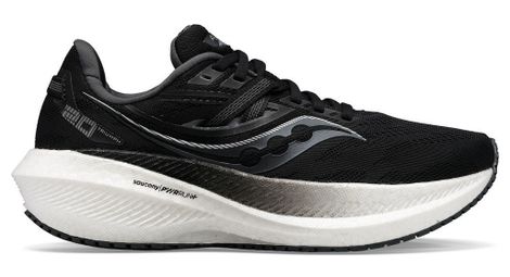 Chaussures running saucony triumph 20 noir blanc femme