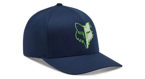 Casquette fox emotion flexfit bleu