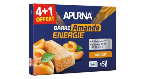 apurna apricot almond tick bar 5x25g