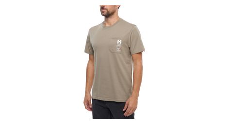 Camiseta Millet Compagnie des Guides de Chamonix, color beige, para hombre
