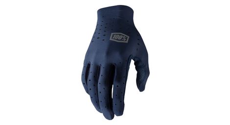 Gants longs 100 sling bleu marine